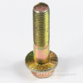Yellow Zinc Plated Hex Flange Bolt With Serrations